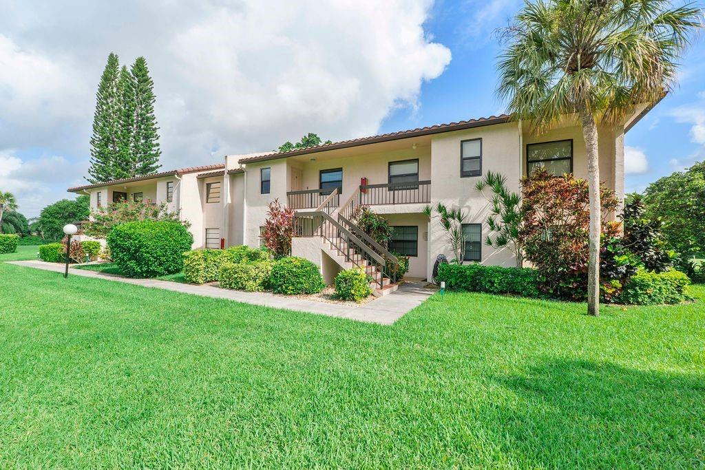 Well maintained and very spacious, tastefully furnished, first floor 2/2 condo in Boca Lago. Enjoy serene golf course views from this updated corner unit that has lot's of extra windows & light! Roomy kitchen has granite counter tops & new stainless-steel appliances. Large closets are a dream come true. Newer impact glass windows and doors throughout. AC was replaced in 2018. Steps away from clubhouse with pool & hot tub. Boca Lago is a gated 55+ community with optional golf/country club memberships available, but membership is not required. No leasing during 1st year owned, then you can rent 1 time per year with a 90-day minimum. No pets, per association.