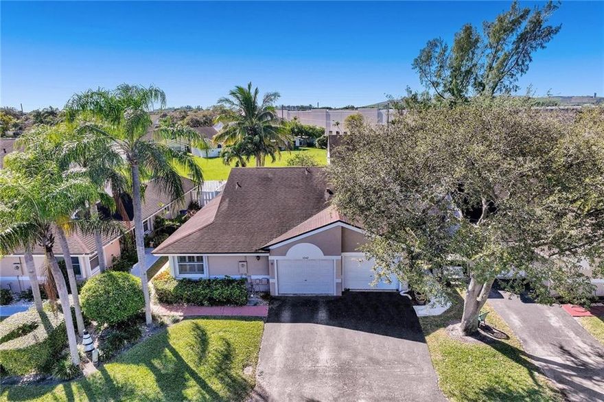 A hidden gem located in a quaint community of Crystal Lake Pointe, Cluster Patio Homes. This property has  2 bedrooms with Split floor plan, 2 full baths, Plantation shutters, Garage and *bonus* A Screened in patio that is an extra living area /French Doors leading back into the home. Beyond the patio is a fenced in green space for you to Sun, Barbeque, plant trees or small garden. AC new March of 2021, new appliances.The community has clubhouse, Pool and Tennis courts. low HOA  no age restrictions. Association maintains roof, painting, facia & lawn. This home has been well maintained & ready to move in to make it yours. Furniture is negotiable.