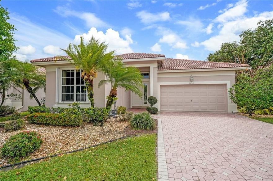 Mandatory Membership Required (55+) Live the country club lifestyle in this beautiful property located inside the exclusive gated community of Aberdeen. As you step inside, you'll be greeted by volume ceilings and tons of natural light. This spacious home features an open concept, & a split floor plan. The updated kitchen features quartz countertops, modern cabinetry, & newer stainless steel appliances. Both bathrooms have been recently renovated. Other features include new fans, tile floors in the common area, laminate floors in the bedroom, a large screened in patio, new washer/dryer and a 2019 AC. Full hurricanes protection. The resort style amenities include the Jim Fazio award winning golf course, pickleball courts, 40 Har Tru tennis courts, fitness center, aquatics facility, 3 pools