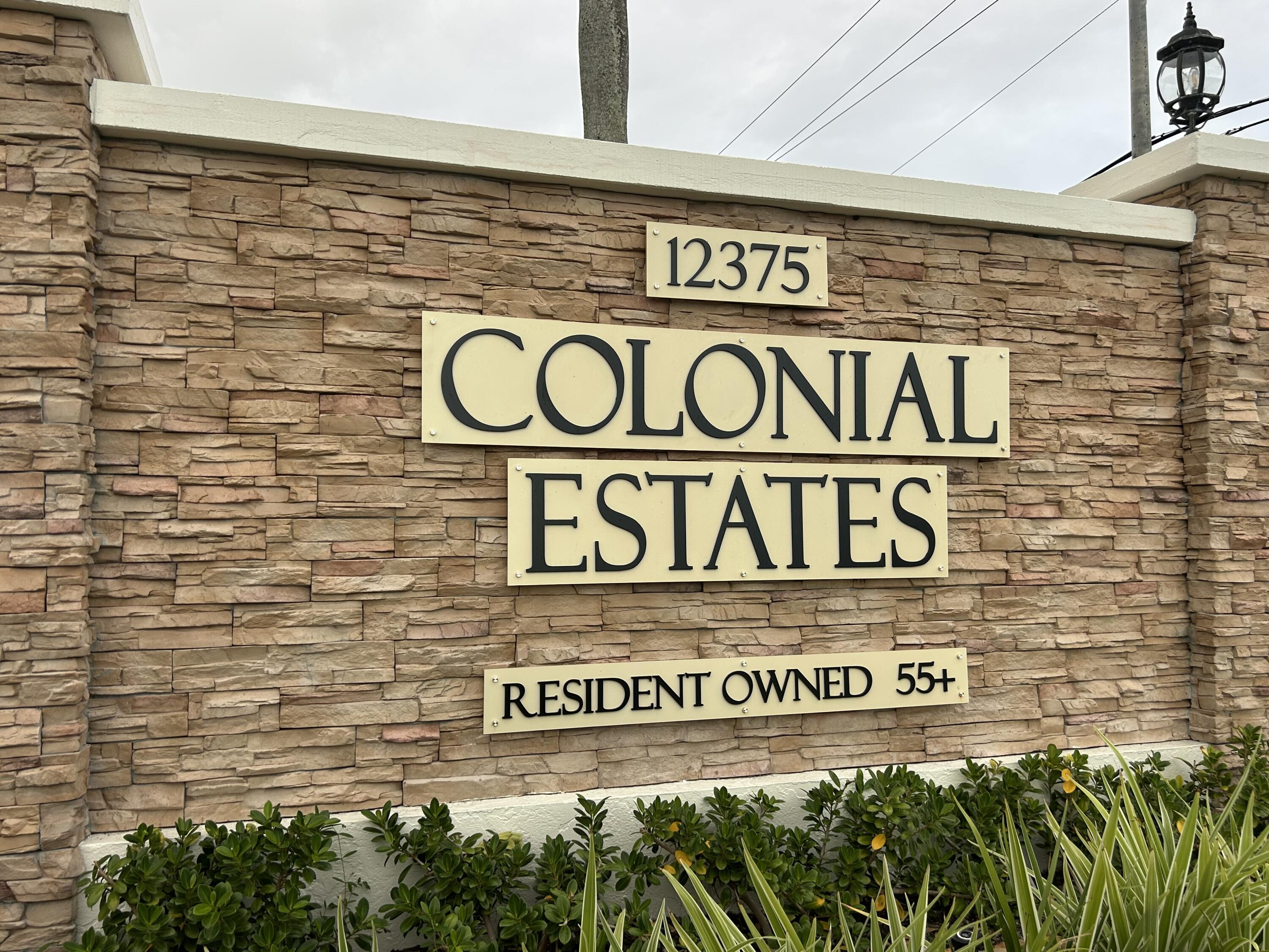 COLONIAL ESTATES INC MOBI - Residential Lease