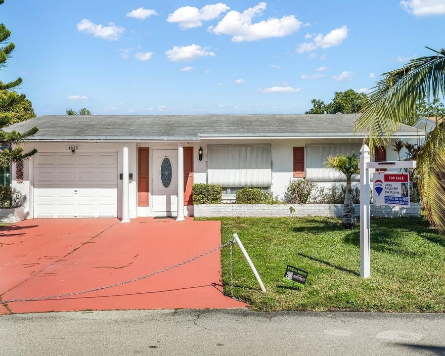 Beautiful 2 bed, 1 bath home in 55+ Mainlands of Tamarac. 1-car garage, bright white kitchen, and ceramic tile flooring throughout. Large bedrooms, pristine bathroom, and an organic flow that guides you from room to room. Partly furnished for easy move-in. AC updated in 2022 and roof in 2013. Enjoy comfortable living in a well-maintained community with ease and charm. Come see this special home today and make it yours.