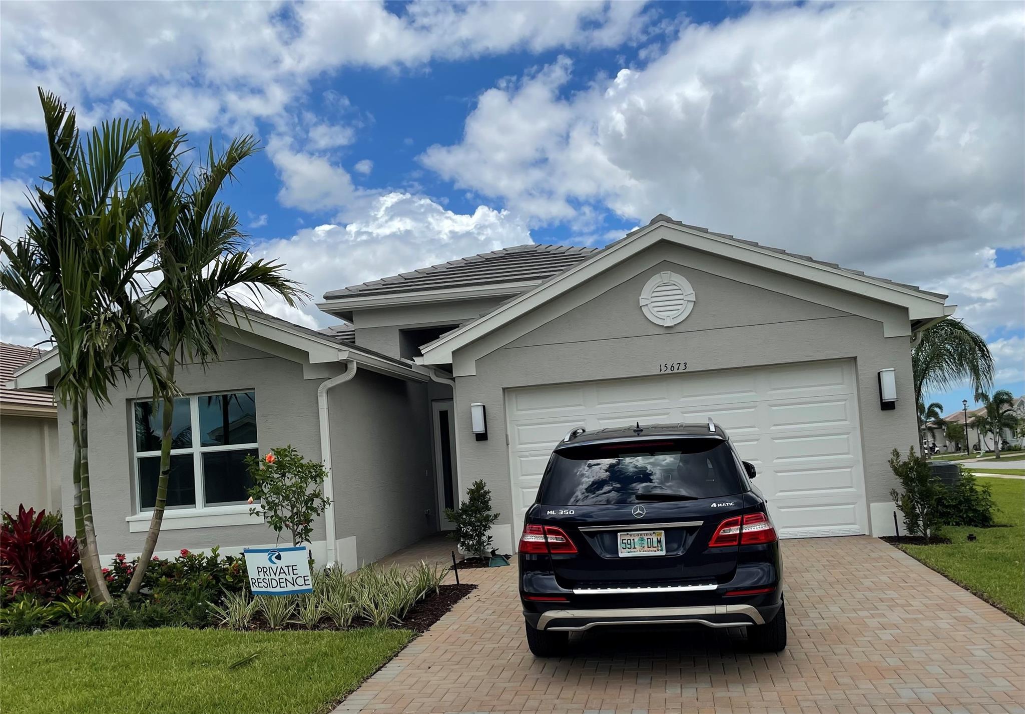 Beautiful 3/2/2 home located in Valencia Grove in Port Saint Lucie. Home features a formal living and dining, family room and beautiful kitchen with stainless steal appliances. Master bedroom has dual sinks, walk in shower. Spacious backyard with a screened lanai. Easy access to banks shopping and I-95. Home will be available for lease September 2025.