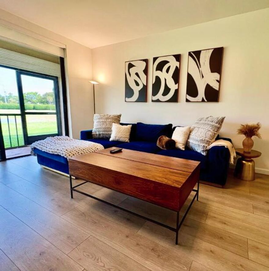 NEW! This fully furnished unit is available for lease in Boca Pointe! Updated and spacious 2 BR condo close to everything!  All shopping, dining, beach, Mizner, easy access to I-95, also close to downtown Atlantic Ave! Secure, gated, family friendly community. Comfortable NEW king size bed, NEW kitchen, spacious with an extra room that can serve as an or office! Large screened in porch with great views! This is a very nice country club community with lots to do - pickle ball, golf, tennis, pool, fitness center, etc. (an additional membership fee required).  Please note:  No garage, storage only but you will have your own driveway with two private parking spots.