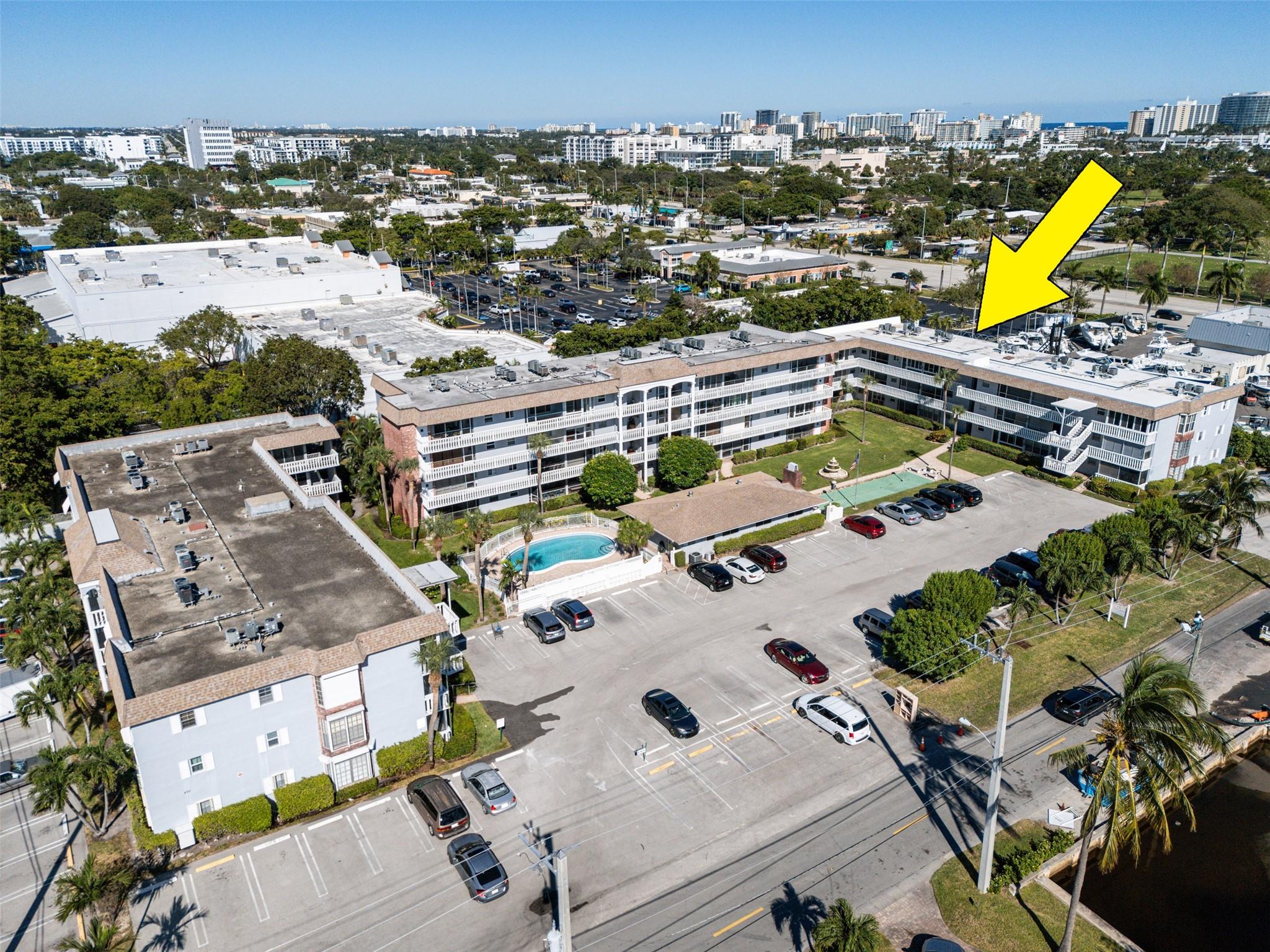 Wonderful bright 1/1 -bedroom condo with a gorgeous view of the water and garden from the screened balcony and kitchen. In a well-maintained 55+ community with heated pool, shuffleboard, barbeque, and large community room including billiard table and kitchen. This community has their 40/50-year recertification in 2019 and a recent reserve study.  Located just steps from the beach, great dining and shopping, this unit is waiting for your personal touches.  New AC in 2022, Newer hot Water Heater and Fridge.  There is plenty of guest parking. No pets or smoking. Rentals are allowed after the 1st year of ownership for a minimum lease of 1 year. North Hampton Court is about a mile from the ocean and is close to shops and restaurants.