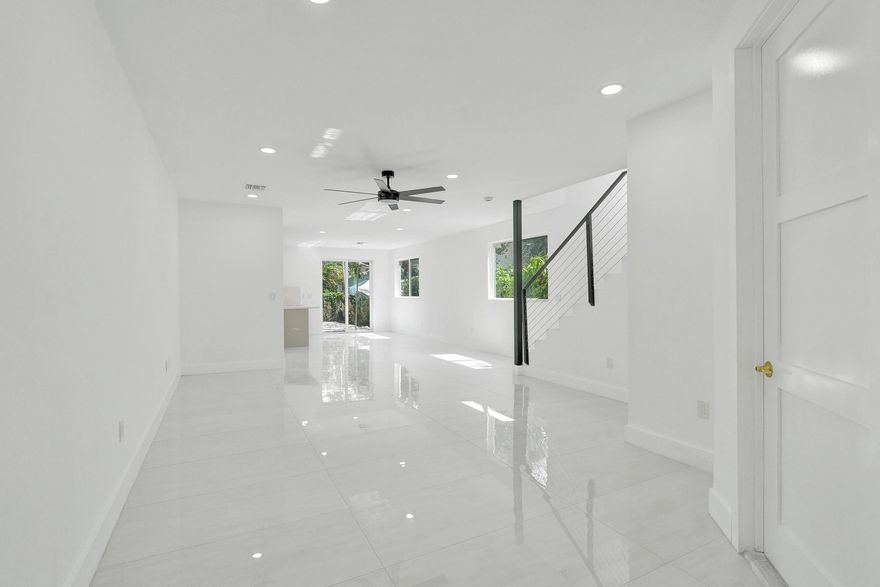 Brand new 2024 construction townhome available for rent in the highly sought-after Waverly Place neighborhood just off W Las Olas Boulevard in Fort Lauderdale. This modern 3-bedroom, 2.5-bath residence offers contemporary finishes and an open-concept layout with porcelain tile flooring throughout the main living areas. Features include impact windows and doors, an open balcony, spacious bedrooms, and a one-car garage. Enjoy the feel of a private home with the convenience of attached townhome living in one of downtown Fort Lauderdale's most desirable locations, close to dining, shopping, entertainment, and Las Olas nightlife.  Owner to finish landscaping in back before move in.