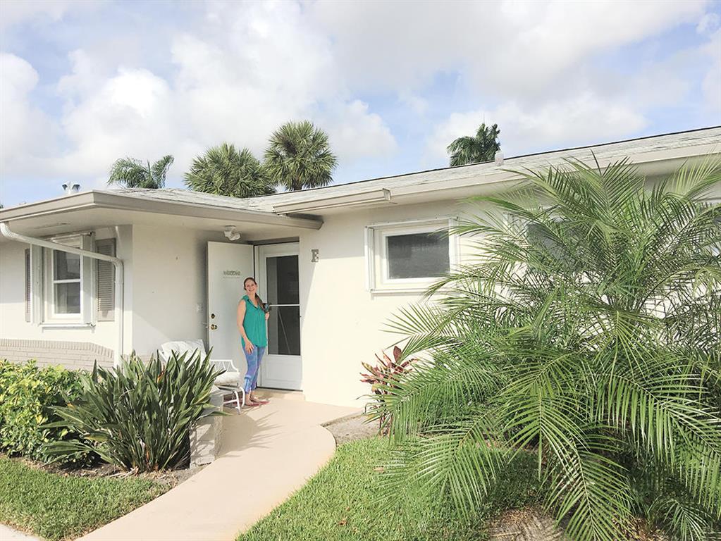 one bed room one and half bath. Tile flooring throughout. Condo fee includes water sewer basic cableCommunity offers Pool,shuffleboard, Clubhouse,Card rooms, workshop,.Condo is move in ready and all furniture included except the flat screen TV Roof was replaced in 2008 by the Association