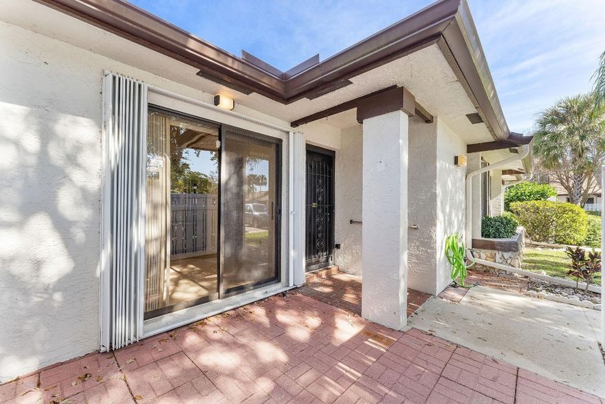 Buyer incentive 1 yr of maintenance fees w/full price offer*closing credit if financing, buyer choice*1 floor waterfront villa*NEW AC 2025*ROOF 2025 INCLUDED w/ Maint.* HOA allows FHA & VA loans* HOA requires 10% down* Large 24 x 24 travertine style tile floors on 45 degree angle One type tile (entire one story villa)*Vaulted ceilings* recessed lighting*Updated, chic modern cabinets throughout the entire villa*Stainless Steel Appliances*newer washer dryer*separate laundry room* Spacious storage closet in Glass Enclosed Florida room* HUGE Walk in closet in primary BDRM w/ custom built ins* Accordion shutters* Onyx counter top/ 2nd bathroom *New Roof*NO LEASING*10% required*Enjoy all Amenities of the township*maintenance $2,150 quarter Gingertree & $189 quarter master assoc TCMA*SHOW ANYTIME