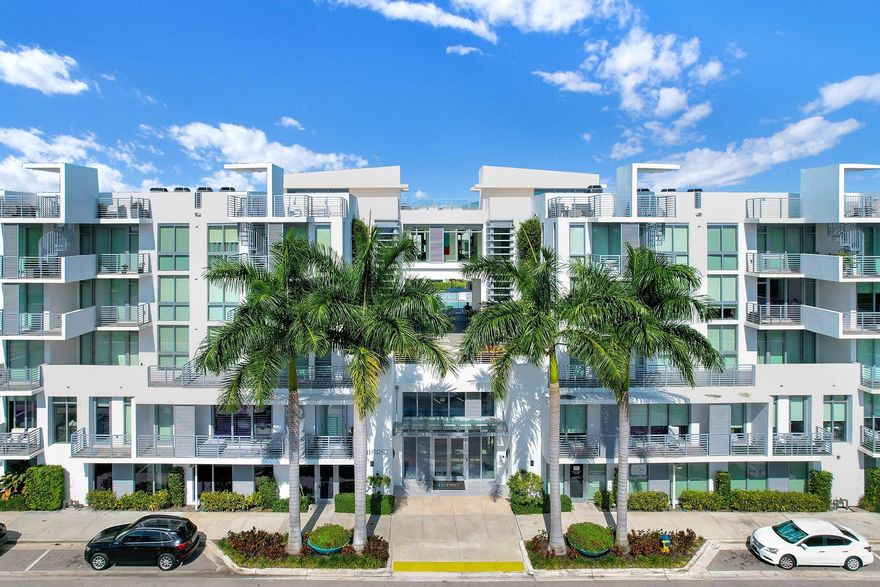 This stunning condominium features a gourmet kitchen outfitted with top-of-the-line Bosch appliances, chic quartz countertops, and custom cabinetry, striking the perfect balance between style and practicality. The bedroom offers a tranquil sanctuary designed for ultimate relaxation.Nestled on the desirable and tranquil fifth floor, this penthouse unit provides a peaceful and private atmosphere. Additional perks include one designated garage parking space located on the first floor. Just steps to the lobby. Each unit has a dedicated storage unit and bike storage. Two elevators. Secure building access key fob required. Unwind on your private balcony or take advantage of exceptional amenities, including a cutting-edge fitness center and an entertainment deck featuring a saltwater pool, cabanas, a summer kitchen, a bar, a billiards area, a cozy fire pit, and televisions. The public spaces within the building are adorned with stunning artwork and a living plant wall adding to the overall allure. With plenty of storage options, your living experience will be seamless and organized. Embrace unparalleled luxury living right in the heart of Delray Beach. Discover the epitome of sophistication in the lively core of downtown Delray Beach. Just a short stroll from the bustling restaurants, shops, and art galleries along Atlantic Avenue, this location is a hub for events and live music venues. Located just one mile from the pristine Municipal Beach, which has proudly received the esteemed Blue Flag designation for three consecutive years, this area emphasizes its dedication to environmental stewardship, safety, accessibility, and education. Remarkably, Delray Beach is one of only three beaches in the continental United States to achieve this designation.