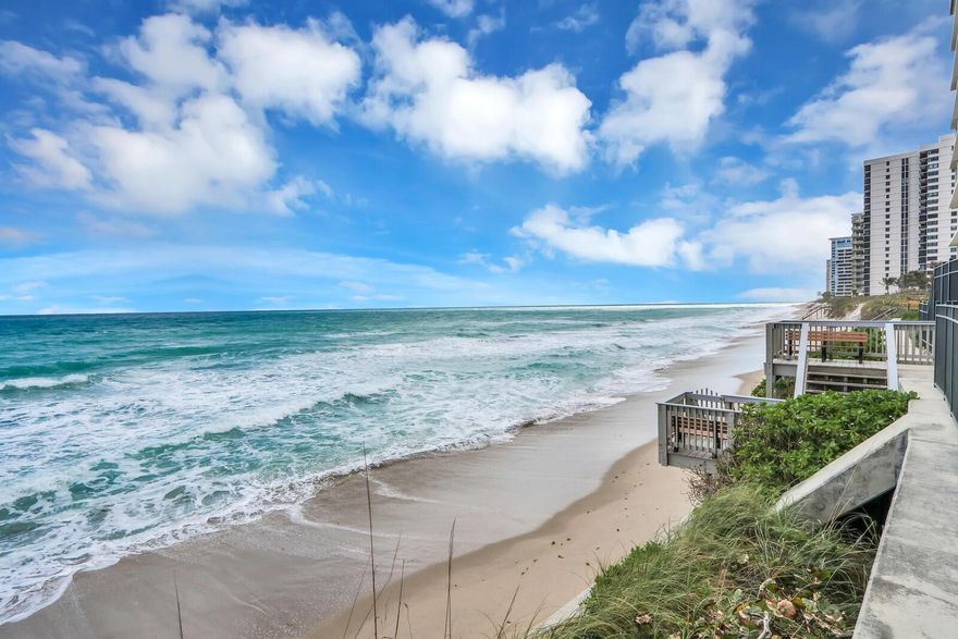 Southeast Corner Ocean Views! Upgraded kitchen and bathrooms, bedrooms both w King size beds and pull out sofa bed. Open kitchen, great for hosting guests and watching the ocean from the kitchen and living areas. Ocean views from all rooms. Covered parking space. Built in closets, washer/dryer in unit, pantry, keyless door lock and much more. Available for season! Aquarius has an updated fitness center, concierge, community room, pool by the ocean and billiards.