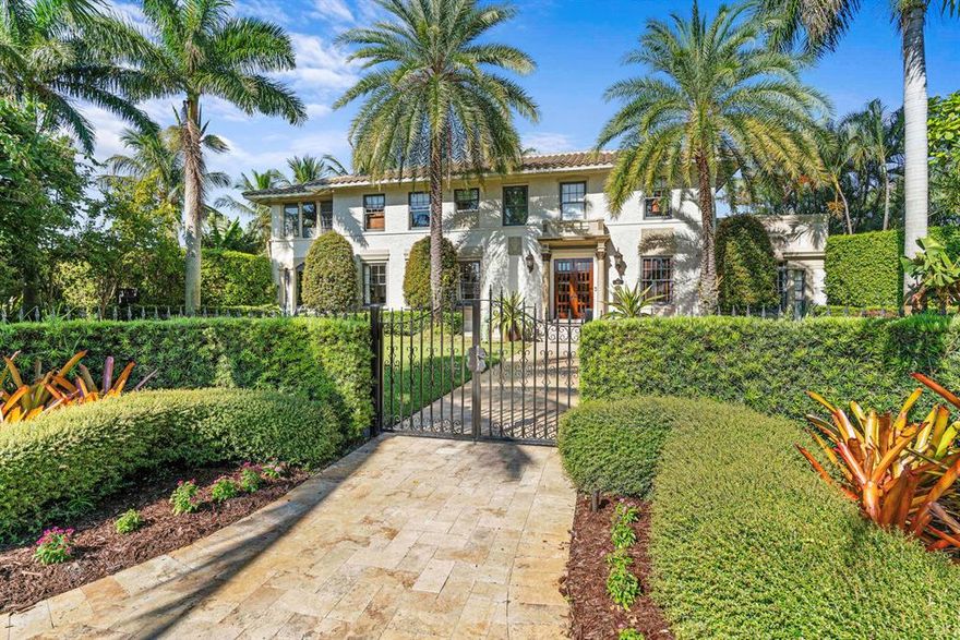 The ''Mansion of Northwood'' as it is locally known has been completely restored to its original glory. The home was built in 1923 by Orrin Randolph one of the original Northwood developers, and is on the National Register of Historic Places. The main house has 4 bedrooms, and 3.5 baths, w/ 2 master suites. You enter in to the foyer with the original open staircase, leading in to the grand living areas with tall ceilings, original oak flooring, fireplace, and large windows with views of the gardens and grounds.  There ia a large family room / loggia, and formal dining room. A large chef's kitchen with a center island, and lots of counter space. 1st floor den / media room, and office space. Sitting on a 20,000 sq. ft. triple lot with a gated entry to the 4 car garage and 2 BR guest house.