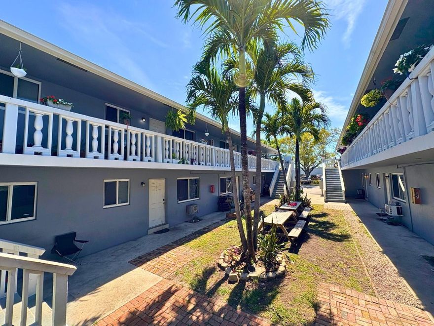 AVALIABLE FOR SALE OR LEASE. Offering the only 16-unit multifamily in this submarket with ALL 2 BEDROOMS/1 BATH. Plenty of parking 2.5 spaces per unit and Fully occupied under a master lease with flexible termination. The property has a yard area, with on site laundry. Current rent avg. $1,350-$1,450/month—which is 18% below market, offering strong upside for the right investor. Roof replaced in 2023, along with minor upgrades. Located 9 min from FTL airport, and a mile from the marina.