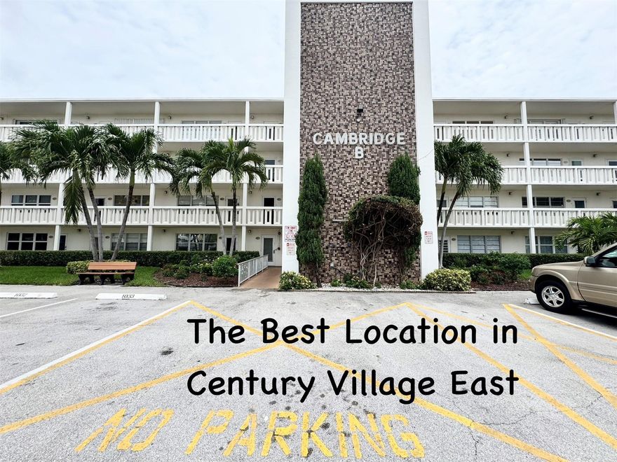 Don't miss the well- priced  1 bed and 1.5 bath located on the second floor offering a spacious layout and large private patio with beautiful water view. This unit is a full of potential and offer the perfect opportunity to customize and create the home of your dream. Located in the highly desirable 55+ community of Century Village East, residents enjoy access to resort-style amenities, including indoor and outdoor pools, a sauna, a newly updated fitness center, tennis courts, picket ball and more. Complimentary community bus transportation makes it easy to reach local shopping centers and the beach. If you're seeking comfort, convenience, and a vibrant social atmosphere, this property is your ideal retreat.