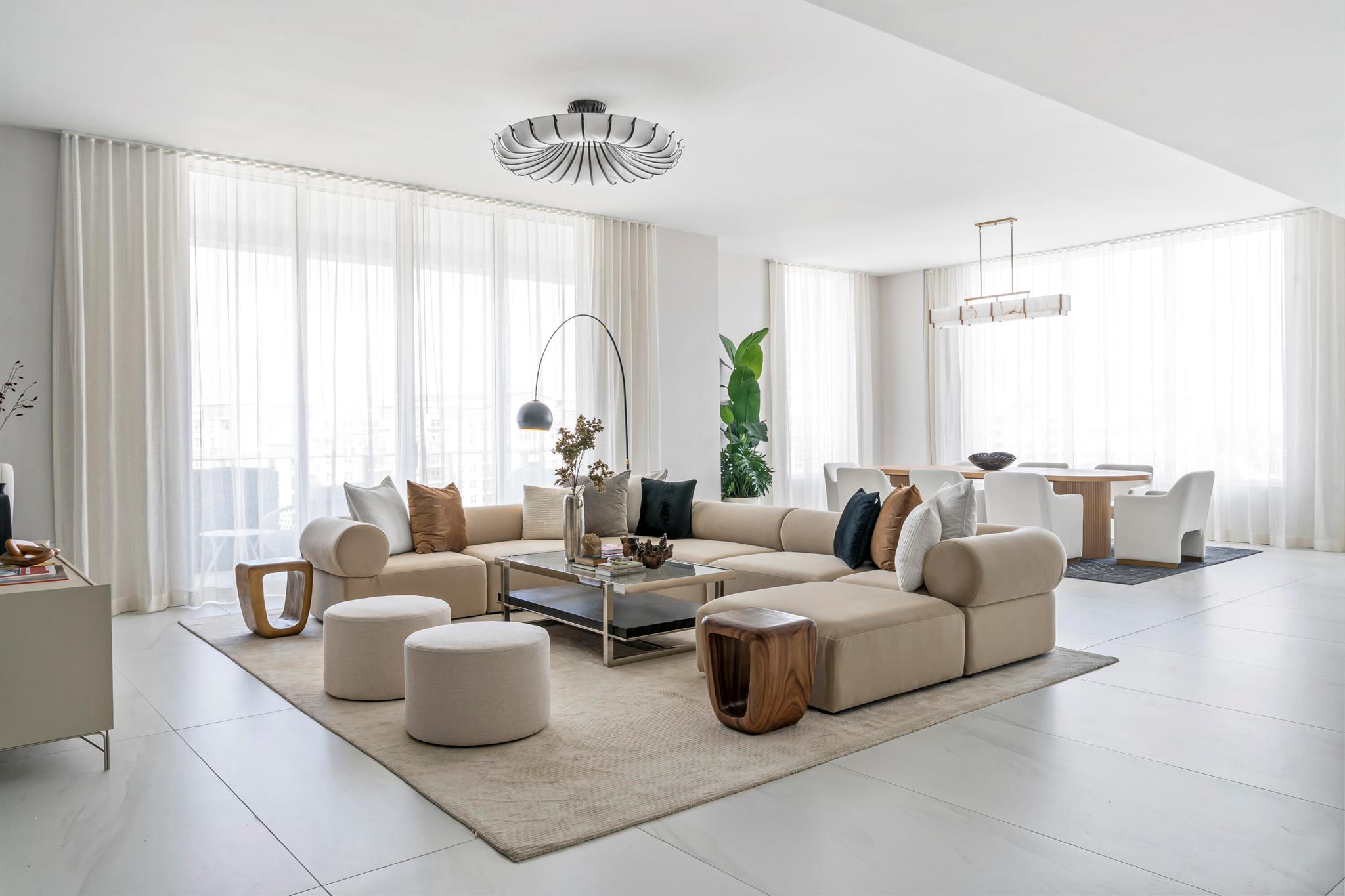 Large 3 Bedroom + Den, 3 1/2 Baths Penthouse! With more than 4300 SF, this grand condo showcases; a chef's kitchen outfitted with Gaggenau appliances, a huge walk-in Pantry, 11' Ceilings, crafted by Porcelanosa! The lovely primary bedroom has a kitchenette, windowed bath & massive walk-in closets! Every room in this special home boasts floor-to-ceiling windows with direct terrace access! Located in the much desired, award-winning ALINA Residences, in the heart of Downtown Boca! The brand new Condo offers full-service living with dedicated 24-hour staff including; lobby attendants, valet parking attendants, gated security, on-site management & a full host of amenities including gym, pool ,steam, sauna & spa! **New Construction - HOA & Capital Contribution due at closing.