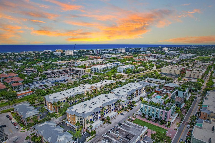 LIVE IN THE CENTER OF IT ALL WHILE STILL ENJOYING YOUR OWN PRIVATE ESCAPE. THIS 4TH-FLOOR RESIDENCE IS PERFECTLY POSITIONED IN THE HEART OF DOWNTOWN DELRAY BEACH, JUST TWO BLOCKS FROM ATLANTIC AVENUE—PUTTING WORLD-CLASS DINING, ART GALLERIES, BOUTIQUE SHOPPING, AND NIGHTLIFE RIGHT AT YOUR DOORSTEP. INSIDE, THE HOME FEATURES A WELL-DESIGNED SPLIT BEDROOM LAYOUT THAT OFFERS PRIVACY FOR BOTH BEDROOMS WHILE MAINTAINING AN OPEN, COMFORTABLE FLOW THROUGH THE MAIN LIVING AND ENTERTAINING AREAS. THE BALCONY IS AN UNEXPECTED HIGHLIGHT—QUIET, PRIVATE, AND NICELY TUCKED AWAY—MAKING IT THE PERFECT SPOT TO START YOUR DAY WITH A CUP OF COFFEE OR RELAX IN THE EVENING. LOCATED WITHIN THE HIGHLY DESIRABLE PINEAPPLE GROVE ARTS DISTRICT, YOU'LL ENJOY A WALKABLE LIFESTYLE.