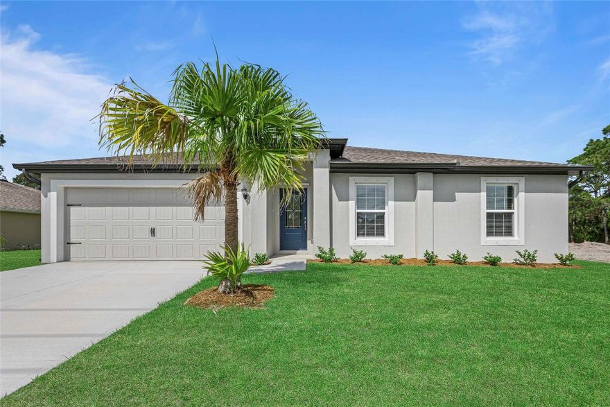 Ask us about our interest rates, builder paid closing costs, & no down payment options! The Vero plan is the perfect blend of peaceful country charm and convenient access to everything you need. Located just minutes from I-95 and nestled between Vero Beach and Sebastian, you’re never far from shopping, dining, or the beautiful beaches—yet it still feels like your own private retreat. Mornings are calm, nights are quiet, and the stars shine brighter here. Whether you’re looking to escape the hustle or simply enjoy a slower pace, this is Florida country living at its best—close to it all, but far enough to breathe. The open living room, kitchen, and dining area provide the perfect gathering space for meals, conversations, and lasting memories. **appliance models are subject to availability**