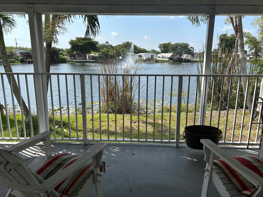 Waterfront manufactured home in desirable Holly Lakes of Pembroke Pines community with top rated school district. Includes land. Large back porch that overlooks water. New AC and air ducts. All rooms hardwired for ethernet. 2/2 with owner currently using front room as third bedroom with closet. Located near club house and main pool.