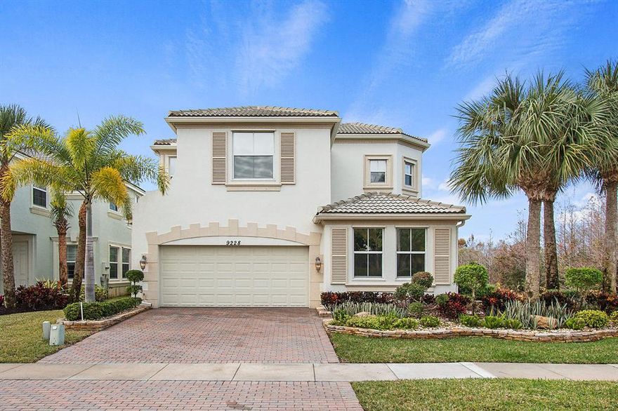 Fabulous layout with DEN/OFFICE/BEDROOM on FIRST FLOOR! Master BR plus 3 BR's upstairs with Master Bath and 2 more full baths upstairs. Move in ready with literally no work needed.  Buy and move.....meticulously cared for home set nicely on a preserve...  Tile on first floor, real wood floors in all bedrooms and office downstairs...carpet upstairs  Kitchen appliances AND AC, replaced 2015 .  Water heater 4 years new.  Outside gutters installed, patio expanded. . Across the street from the stunning club house, basketball, tennis, gym etc.  So close to Elementary, Middle  and High School.THIS HOME IS TURNKEY,  MOVE IN READY, NOTHING TO DO!...It's a great buy, priced right.  .  Furniture not included but negotiable .  (Approximate Room measurements for information only)