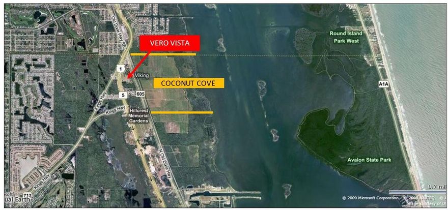 Vero Vista. 40 +/- acres directly on A!A in Ft. Pierce. Mixed use zoning allows for 230 apartments, 170senior living & 157,000 sqft neighborhood commercial.
