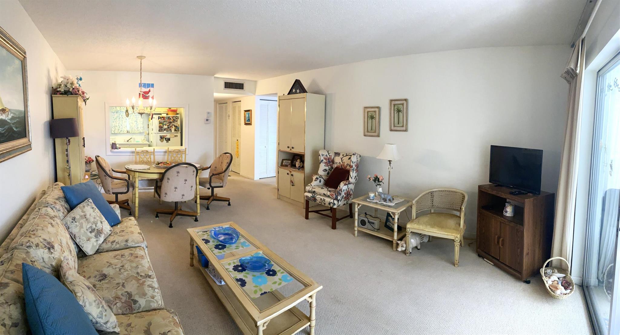 :Minutes to the beach,restaurants,shopping,airport. One bedroom 1 bathroom condo on the 2nd floor with serene views of the garden & recreation area.. Walking distance only steps away from recreation Center with 2 pools,fitness center,bocce,mini-putt & shuffleboard,large Clubhouse auditorium with events. Lakeside Village is 55plus community with many amenities to enjoy. Cable & Internet included. in association fee.