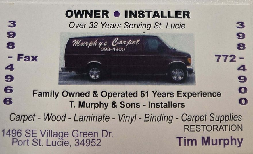 Looking for next hot shot floor covering expert ready to take this well established carpet and supplies stop ito the next level.Super owner operator business with plenty of space to bring your vision to life.All inventory and forklift is included Shop van available .Owner will stay on for 6 months as needed