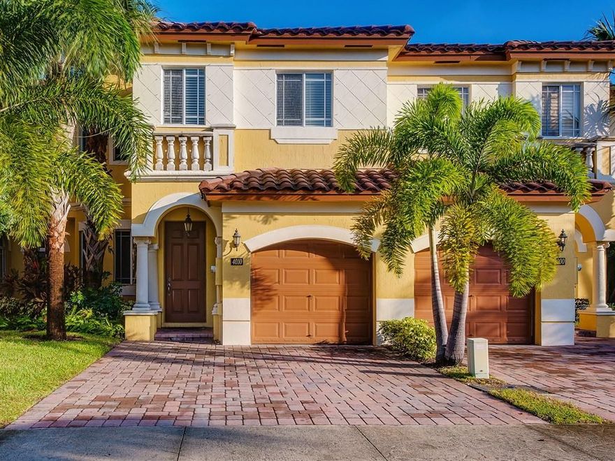 Wonderful Upscale 2-Story Townhouse located in a small gated community in East Boynton Beach close to the intracoastal waterway, Marinas and the Ocean.  Lots of opportunities in the area for boaters and water enthusiasts.  Close to popular restaurants, shopping and the downtown Boynton area - also a short drive to downtown Delray Beach.  Townhouse features lots of architectural details including archways, tray ceilings, crown molding, 9 ft. ceilings, dark laminate wood staircase with white accent railings. Sitting room in master suite is almost like an extra room.  Eat-in kitchen with desk area, separate dining room, den and living room on first floor plus half bath.  Outside patio measures 11 X 7 plus small yard.  A/C was replaced in 2014.  Service America contract on appliances.