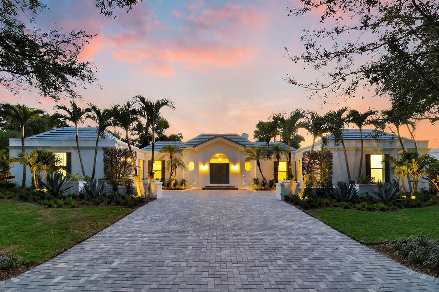 Experience refined south Florida living in this beautifully reimagined estate, where contemporary luxury meets timeless architectural features.  Thoughtfully renovated with no detail overlooked, this single level, 3,700+ sq. ft. pool home seamlessly blends elegance with contemporary sophistication. Featuring 5 bedrooms, 4 full baths, and 2 half baths, every inch of this residence exudes craftsmanship and quality. The extensive upgrades include a brand-new roof, all-new electrical, plumbing, and mechanical systems, as well as engineered hardwood flooring throughout. High-end finishes and meticulous design elements create an inviting yet refined ambiance. A rare opportunity to own a fully modernized estate in one of Tequesta's most coveted communities--