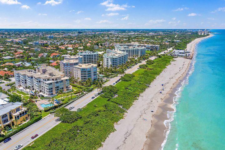 Welcome to a rare opportunity to renovate this OCEANVIEW 3BR/2.5BA corner condo in the boutique oceanfront community of the Corinthians. This full-amenity building is undergoing a stunning outdoor renovation of the pool/common area and already offers resort-style living with 2 fitness centers, tennis, pickleball, a club room, game room, garage parking, on-site management, and more--plus no special assessments. This unit features a 2025 A/C and two balconies--one with stunning ocean views and the other with breathtaking sunsets. With only 58 units, enjoy privacy and potential in a premier Jupiter location.