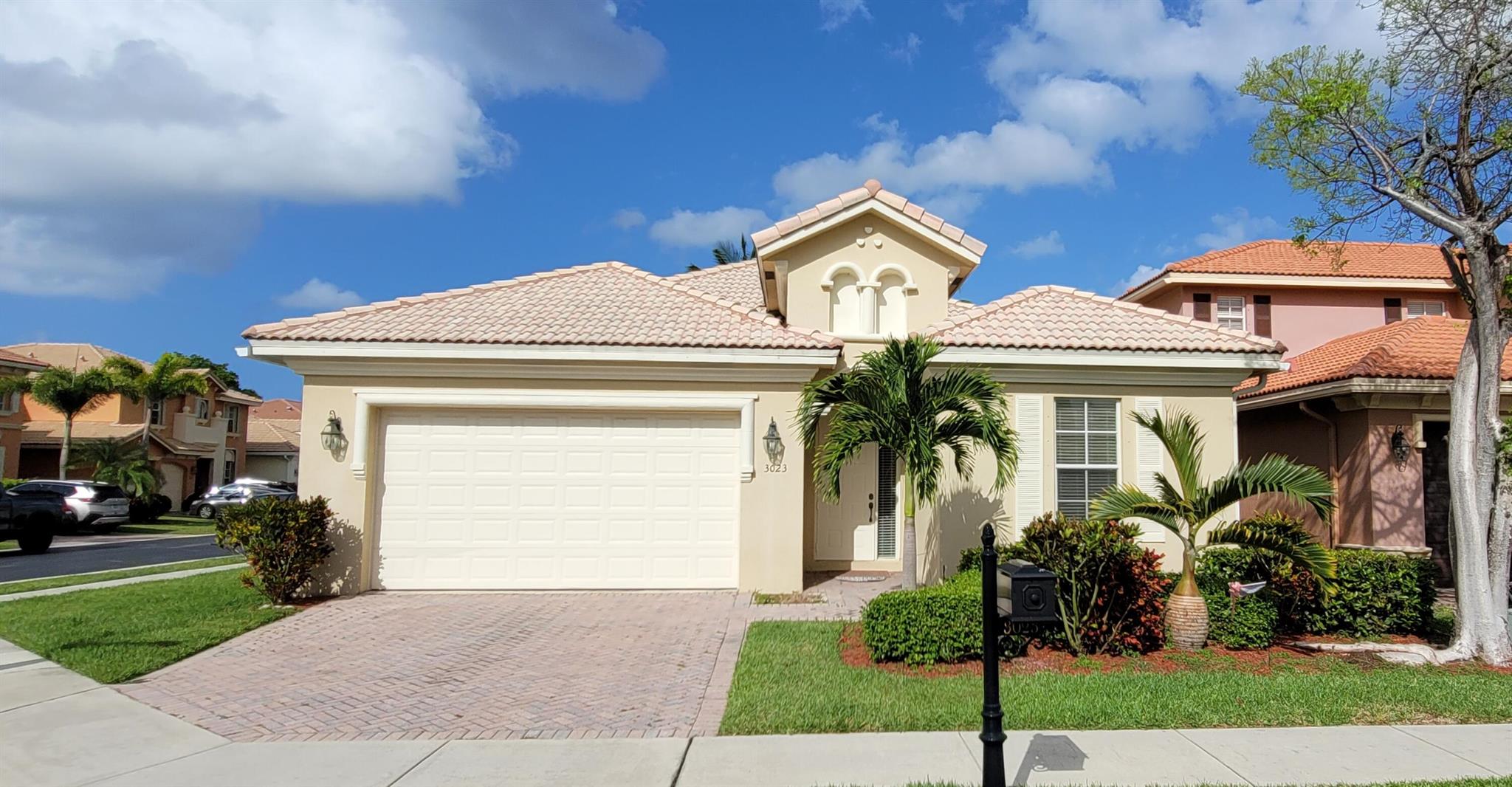 Beautiful property, tile and wood floor through out. Very open spacious floor plan with high ceilings. Excellent condition. Rental includes lawn care. Nice gated community with 24 hr security, heated pool, gym, clubhouse, play ground, tennis ... Close to Mall, hospital & restaurant. Combined gross income with proof (tax returns or payslips) must be 3x the rent. HOA requires a credit score above 670 for the primary applicant. See all HOA leasing requirements and application process at https://briarbay.or g-> leasing -> Tenant Evaluation