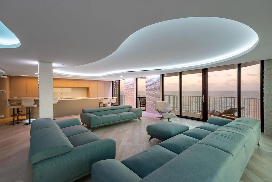 The Art of the Curve: 3360 South Ocean Blvd, 5G-I & 5F-I  Imagine a home where the architecture follows the flow of the Atlantic. This eco-chic masterpiece is a rare fusion of two premium residences, meticulously reimagined into a 3,859-square-foot sanctuary.  Every detail is bespoke: from the interior curved walls and matched wood paneling to the Crestron-controlled lighting that sets the mood at a touch. Designed for the grand entertainer, the home boasts dual Gaggenau kitchens, stone-walled bathrooms with under-lit vanities, and custom wooden pocket doors that disappear into the walls.  Step out onto any of your four private balconies to witness 180 degrees of pure Palm Beach—from the first light of the ocean sunrise to the golden glow of the Intracoastal sunset.   Below, the resort-style pool glimmers, inviting you to the private beach access just steps away. Complete with two renovated poolside cabanas.  The building has just emerged from a comprehensive 2+ year concrete restoration, and the seller has fully paid over $250,000 in special assessments, offering you total peace of mind.Building Amenities include:24/7 White-glove Doorman service, 2 Har-Tru Tennis Courts & State-of-the-art Fitness Center, 2 Dedicated Garage Parking Spaces. Location: Just minutes from world-class dining, elite shopping, and PBIA.  This is not just a residence; it is a legacy. Turnkey & Re-imagined