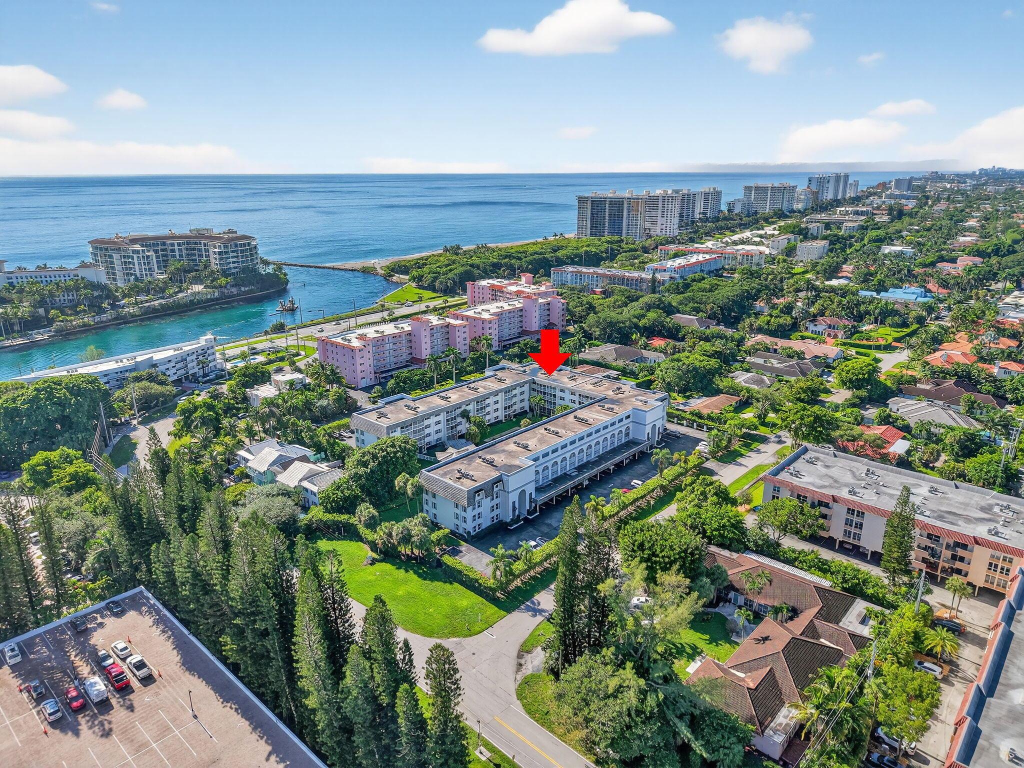 Welcome to your slice of paradise in beautiful Boca Raton! This spacious 2BR/2BA condo is ideally located just 1 block from the beach, South Inlet Park, and the iconic Boca inlet. Enjoy the best of coastal living while being minutes from upscale shops, dining, and entertainment of Mizner Park. Inside you'll find recently updated bathrooms, a convenient in-unit washer and dryer, and an open, airy layout perfect for relaxing or entertaining. Step out onto your private screened in porch, where you can unwind while overlooking the serene pool and lush garden views. Bring your beach chair and sunglasses, this is lifestyle you've been waiting for. Watch the boats go by, soak up the sun, and experience the best of Boca Raton living!