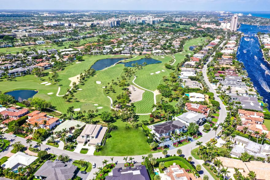 Once in a lifetime lot, almost a half acre on the golf course in Royal Palm Yacht and Country Club 180 ft of frontage Very private yet long range magnificent views. Build your dream home on the best golf course lot in Royal PalmExisting structure scheduled to be demolished.