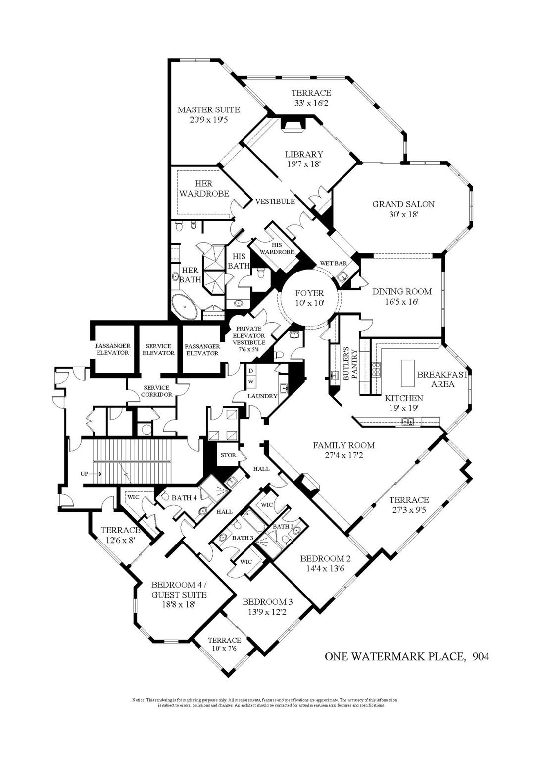 ONE WATERMARK PLACE OF TH - Residential