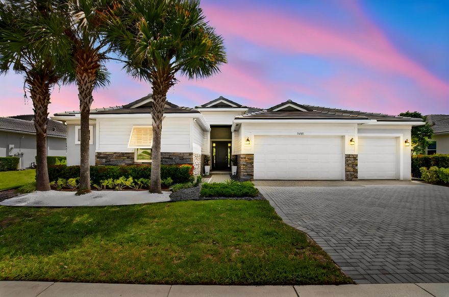 Welcome to this stunning single-story residence built in 2020, offering the perfect blend of modern design and everyday functionality. This beautifully appointed home features 4 spacious bedrooms, 3 full bathrooms, and a powder room, thoughtfully designed for comfortable living and effortless entertaining. Enjoy the flexibility of two versatile club rooms—ideal for a home office, media lounge, playroom, or additional entertaining space. The open-concept layout flows seamlessly into a private, fenced backyard, perfect for relaxing or hosting guests. Located within a desirable gated community, this home also boasts a three-car garage and an extended driveway providing ample additional parking.A rare opportunity to own a newer construction home with space, style, and versatility—all in one.