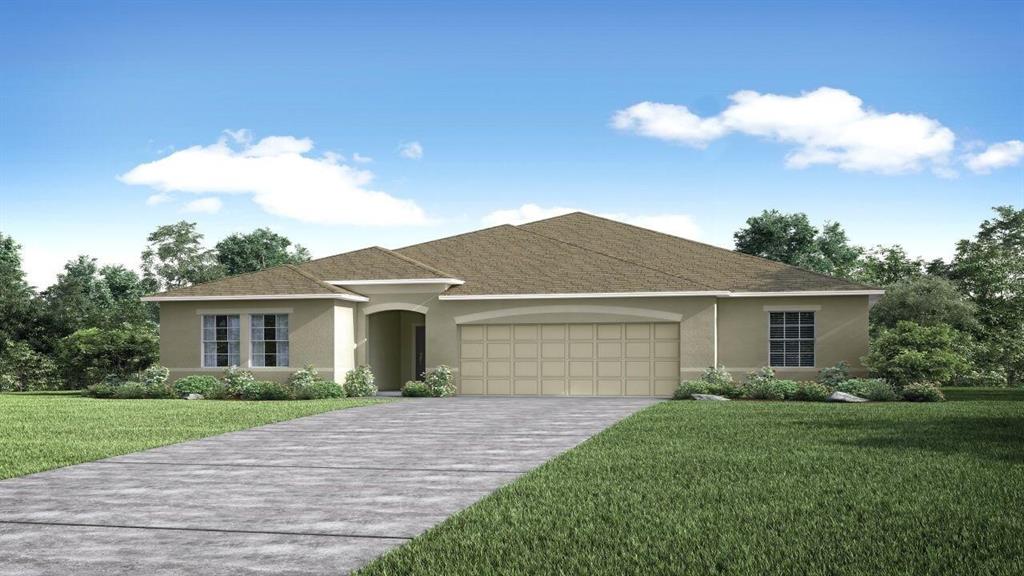 Brand new builder owned 4/3 spec home with estimated completion date of August 2022. CBS construction with full builder warranties. Terrific plan featuring large great room, 3 car garage, 9'4'' volume ceilings, upgraded cabinets with solid surface tops in kitchen, extensive ceramic tile flooring, SS appliance package, blinds and much, much more.