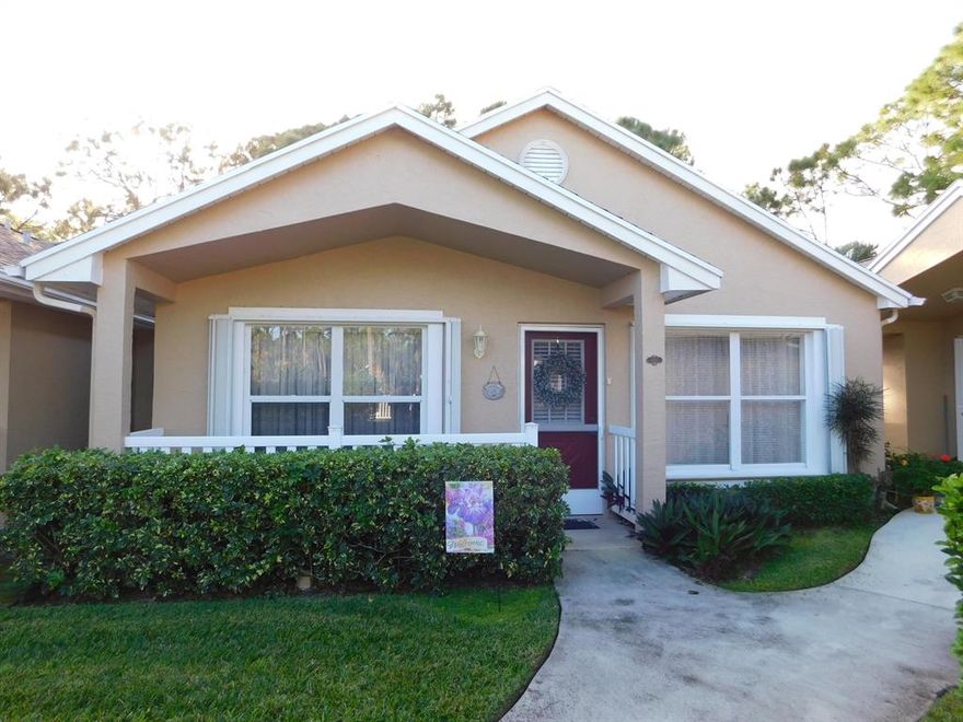 This is a very rare opportunity to make an offer on an exclusive 55+ Villa. This is the best of Saint Lucie West and close to everything but still private with a manned gate and a huge Club. This villa backs up to a preserve with an amazing view. Tile or laminate throughout, attention to detail, and well loved, no it is your turn to live in a community of tree lined streets, great views, and great new friends. It is a must see at this pricepoint. (Buyer responsible to verify room sizes etc.)
