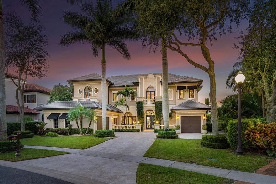 Presenting this custom lakefront Chateau in the prestigious Sanctuary section of The Oaks. This pristine and elegant 2-story triple split estate has 5 oversized en-suite bedrooms plus a library, theater, loft, and a grand primary suite. Replete w/ high-end finishes: marble & wood flooring; granite, onyx, and marble countertops; architectural millwork & coffered ceilings. The luxurious primary bedroom has two bathrooms, two custom closets, a sitting room, and a screened patio overlooking the lake. Featuring a phenomenal living space & Chef's dream kitchen. Full impact glass, full house generator, covered & screened patios, summer kitchen and a heated pool and spa all set on a special expansive lot w/ endless long lake views. Available turn-key upon request.
