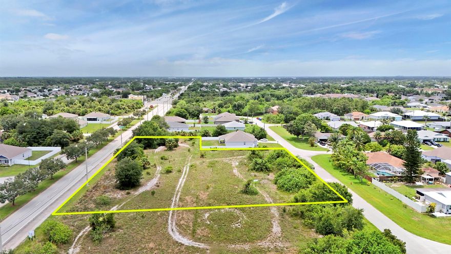 Prime Development Opportunity - 5 Vacant Lots in High-Growth Area! Zoning allows for GC or Multi unit use. Unlock the full potential of these five contiguous vacant lots, perfectly positioned for commercial or residential development in the thriving heart of Port St. Lucie. Located just minutes from I-95 and the Florida Turnpike, this location offers unbeatable access for customers, employees, and residents alike. Strategically situated near Wawa, Publix, and other major retailers and service businesses, the area is rapidly expanding with high traffic volume and increasing visibility--making it an excellent fit for commercial builders looking to establish retail, office, or mixed-use projects.