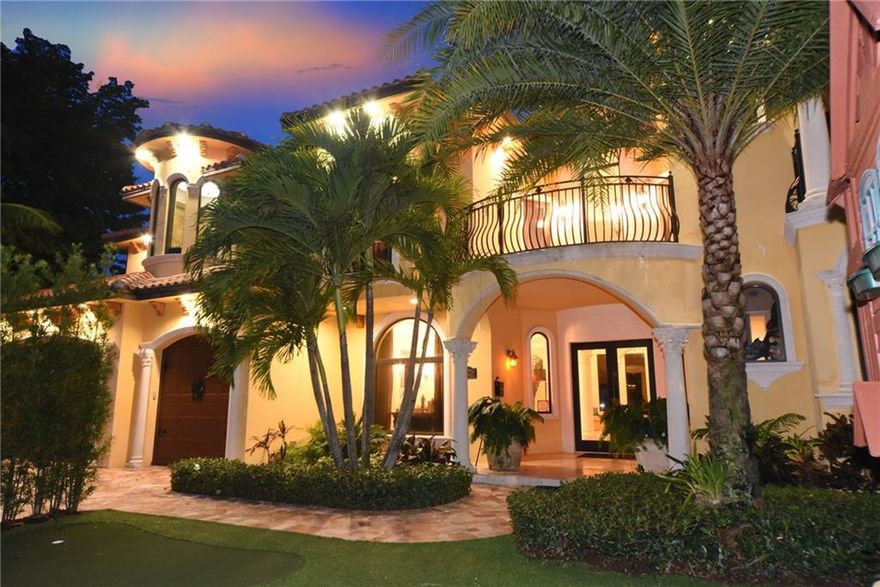 The Landings: Built in 2010, this Grand Estate offers 6 beds, 6.5 baths, 80ft deep water w/ ocean access, 3 car garage, heated salt pool, putting green & more. Grand foyer enters w/ open living area, volume ceilings & direct water views. Kitchen offers granite counters,6 burner stove, GenAir fridge, 2 ovens, 2 sinks, wine fridge++. Large master suite w/ walk in closets, 2 water closets, Spa shower, Jacuzzi tub, balcony, sitting area w/ minibar & more. 2 rooms downstairs & impact windows/doors.