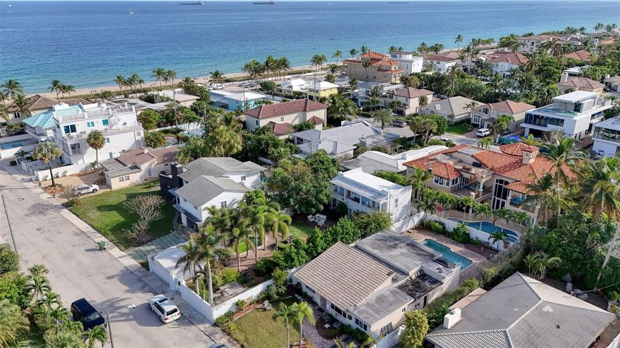 ATTENTION BUILDERS: ONE OF THE LAST AVAILABLE LOTS BY THE BEACH. THIS IS OFFERED AND PRICED AS A TEAR DOWN IN EXCLUSIVE LAS OLAS BY THE SEA. ACROSS FROM THE PUBLIC BEACH IN AN AREA OF MULTI-MILLION DOLLAR HOMES.