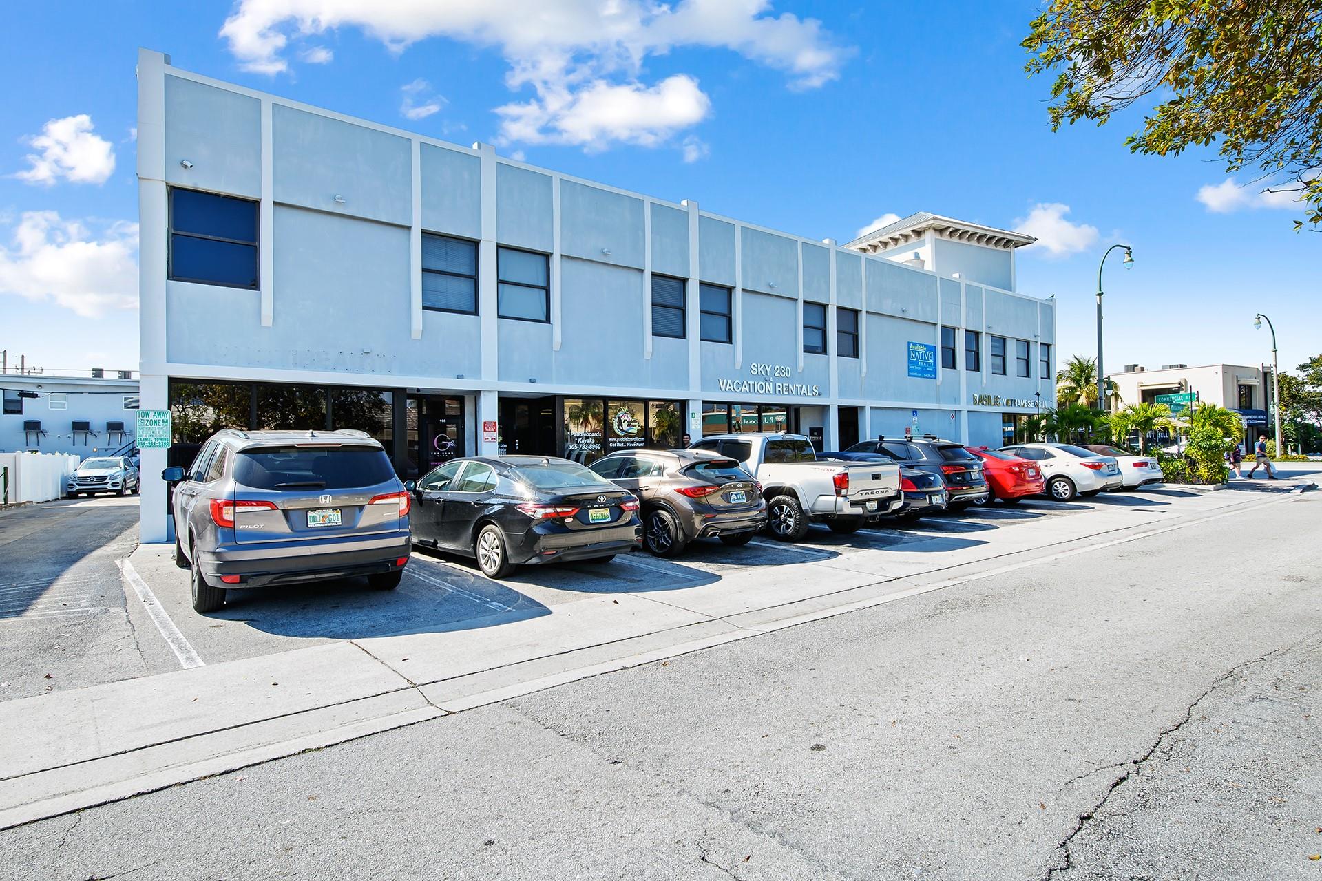 Lauderdale by the Seas most iconic building, Seagrape Commons, offers a mix of retail, office and restaurant options steps from the beach. The building is located on Commercial Blvd, a short three block walk from the Ocean. The site features a curated mix of the neighborhoods most popular retailers and restaurants, including Basilic, Billy Jack’s Pump Sushi, Crema Gourmet, Beach Buns, and Dr. Juice. Beyond being an instantly recognizable location, the property features expansive natural light, ample parking, open floor plans and competitive rates. The property features full size retail/restaurant and office options as well as some executive office suites upstairs. Only a few suites left.
Ground Floor
Suite 100 & 101 - 1,624 SF - $40.00/SF NNN
2nd Floor
Suite 205 - 827 sq. ft. | MG