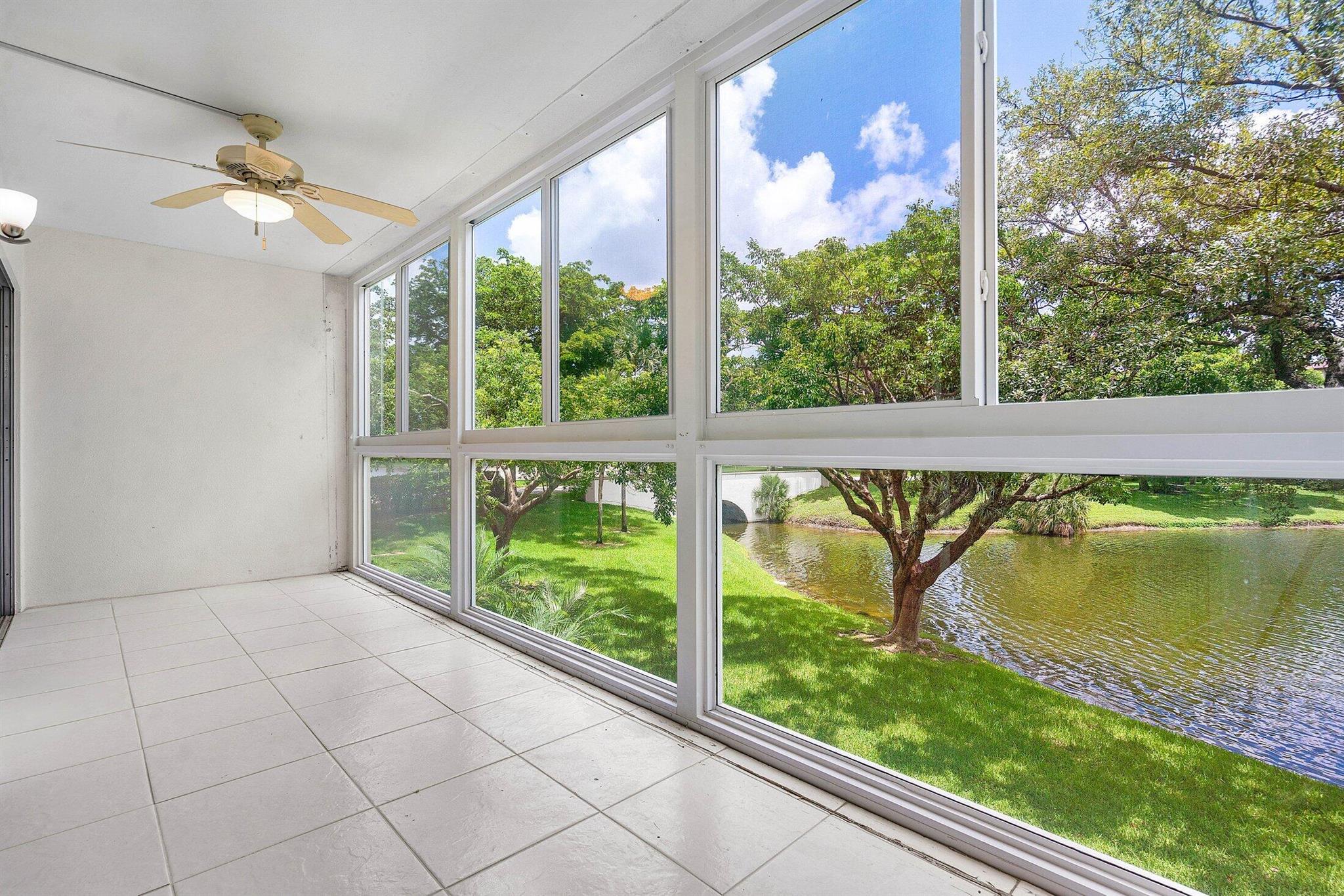 Are you looking for a full-time residence in Florida? Or, maybe you're looking for a great place to be a snowbird, spending several months a year in Florida. Or, maybe you are looking to dip your toe in as a snowflake, spending a couple of weeks at a time several times a year. Wherever you are in your Florida journey; This Is The Place For You!Our beautiful unit is a bright, Large2 Bed / 2 Bath, with open conceptLiving / Dining, an eat-in Kitchen, walk-in Closets and a bright Lanai Patio that runs the length of the unit and overlooks a man-made canal enhanced by an in-water fountain and evening lighting! As a bonus this unit has all Impact Windows installed, Parking and Two Storage Spaces included. Continued professional cleaning and all new bright white paint throughout make this
