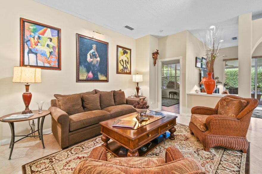 Welcome Home to your meticulously maintained, move-in-ready 3 bedroom, 2 bathroom home in The Preserve.  You'll love the design & decorative touches including a spacious layout, custom archway, built-in shelving, tile & laminate wood flooring, granite vanities & countertops, & stainless steel appliances.  Step out back into your large lanai with in-ground hot tub in total privacy surrounded by charming landscape.

The Preserve is a well-kept, gated community nestled in a real preserve offering great walking paths with natural landscape as well as a clubhouse, pool, tennis courts, bocce, & basketball courts.  This 1-story concrete-block, DiVosta home is located in Hobe Sound close to excellent restaurants, grocery stores, shops, Downtown Stuart, Jupiter, and the beach.