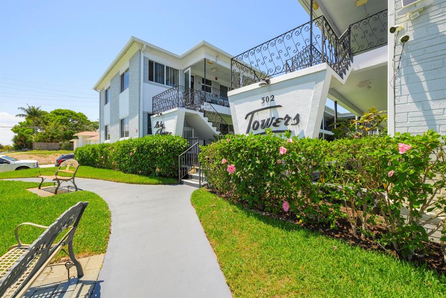 Enjoy this 55+ with low HOA fees, covering water, lawn care, pest control, laundry facilities, building maintenance, and assigned parking. Additional perks include a private storage closet for convenience. Located in Lake Osborne Towers, a CO-OP community where ownership is required--no rentals permitted. Application and approval must be secured before closing. Embrace the natural beauty of Lake Osborne, offering fishing, bird watching, wildlife, picnic areas, and stunning sunsets. Schedule your private showing today and experience everything this fabulous property has to offer!