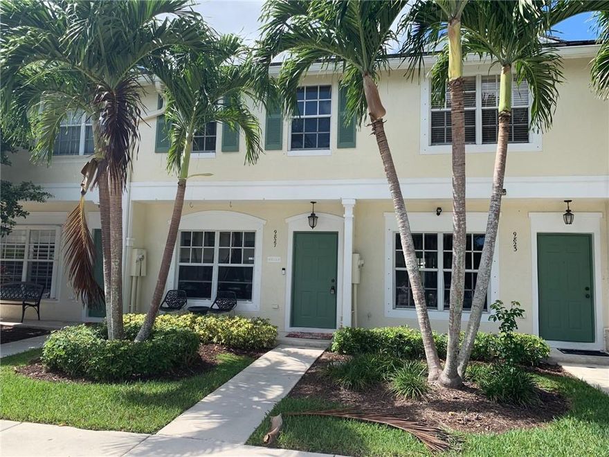 Rarely Available! Fee Simple Townhouse In Coral Reef Club. This 3 Bed / 2.5 bath Unit Features An Updated Kitchen with Quartz Countertops, Stainless Steel Appliances, Tile Throughout Unit, Full Size Washer & Dryer, New Water Heater, Screened In Patio With Storage Room, That Opens Out To An Expansive Common Area With Water Views. The Primary Bedroom Features Walk-In Closets & Water View. The Low HOA of $251 Per Month Includes Exterior Maintenance, Roof, Building Insurance, Common Areas, Lawn / Pool Care, & Trash Removal. Amenities Include A Pool, Children's Play Area, and Basketball Court. Pet-Friendly Community! This townhouse is located in an A+ SCHOOL DISTRICT & Only A Short Distance to Shopping, Movies, Restaurants, Gym and Highway. Investors welcome! Rarely Available! Fee Simple Townhouse In Coral Reef Club. This 3 Bed / 2.5 bath Unit Features An Updated Kitchen with Quartz Countertops and Stainless Steel Appliances, Tile Throughout, Full Size Washer & Dryer, New Water Heater, Screened In Patio That Opens Out To An Expansive Common Area With Water Views. An Additional Storage Room Located On Screend Patio. The Primary Bedroom Features Walk-In Closets & Water View. The Low HOA of $251 Per Month Includes Exterior Maintenance, Roof, Building Insurance, Common Areas, Lawn / Pool Care, & Trash Removal. Amenities Include A Pool, Children's Play Area, and Basketball Court. Pet-Friendly Community! This townhouse is located in an A+ SCHOOL DISTRICT & Only A Short Distance to Shopping, Movies, Restaurants, and Major Highways. Investors welcome!