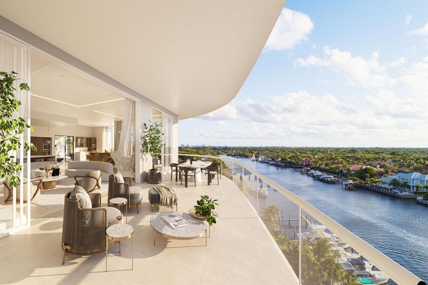 Residence 401A is a rare southwest corner 4BR + Den, 4.5BA home at The Ritz-Carlton Residences, Palm Beach Gardens. Designed with a spacious flow-through layout and a 13' deep balcony, it offers abundant natural light and seamless indoor-outdoor living. Floor-to-ceiling triple-pane glass frames sweeping Intracoastal sunsets, with every detail oriented around the panoramic waterfront views. Features include European oak finish cabinetry, Wolf & Sub-Zero appliances with gas cooktop, and two garage spaces. Just steps from the infinity-edge pool, cabanas, and garden sanctuaries, residents enjoy 20,000+ sqft of amenities and the legendary service of The Ritz-Carlton. Completion Q2 2026.