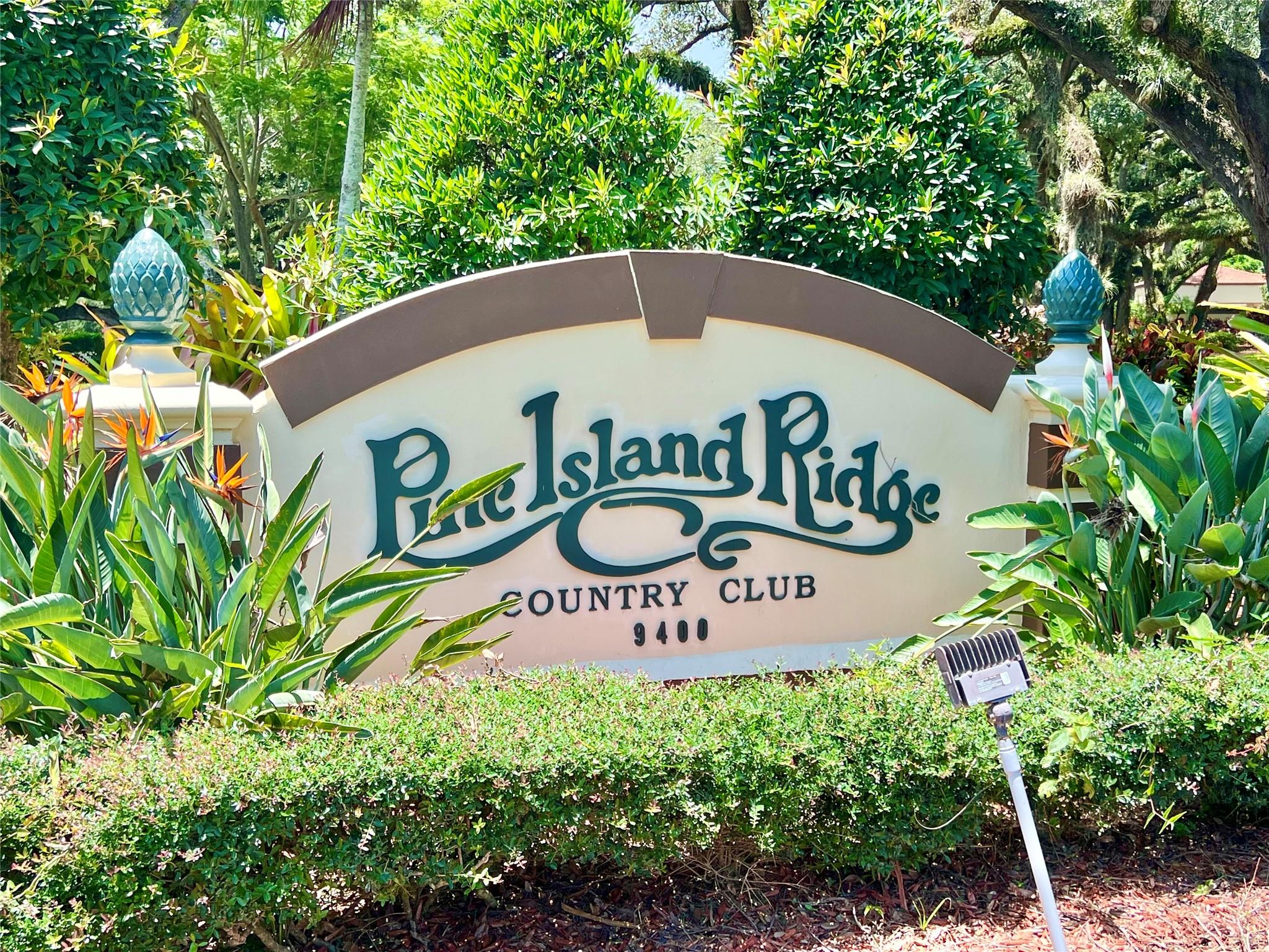 Pine Island Ridge Lagoon - Residential