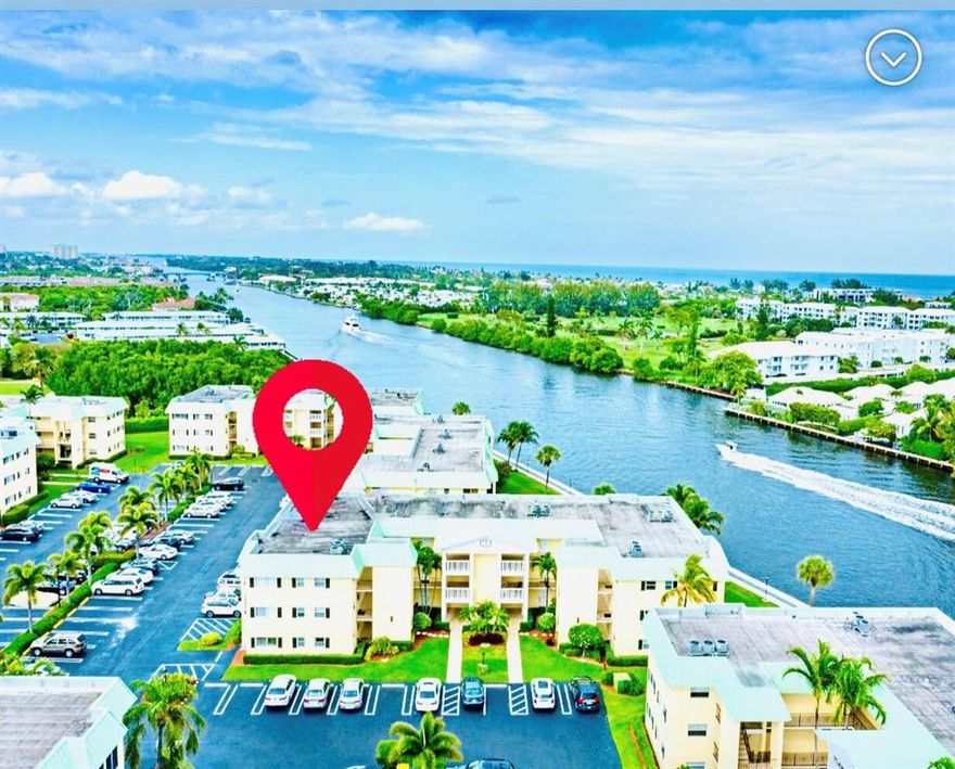 Spectacular intracoastal Adult resort style community! Hard to find 2 bedrooms, 2 baths, (split bedroom unit) offering private bath and bedroom for guests . Updated Kitchen, partial water view from kitchen, high hats,knock down walls,hurricane impact windows, Vent-less washers and dyer are allowed. This Condo is a wing unit 3rd Floor elevator building no one on either side or above you. Being Sold With  Furniture. Easy Move In Ready Come Live In Paradise!
Steps to Clubhouse and heated saltwater pool directly on the Intracoastal Waterway with spectacular water and golf course views! New 1500 ft. seawall and sidewalk border the property along the Intracoastal Waterway providing a great place to walk/exercise while watching the numerous, stunning boats go by. Don't let this one pass you by!

Living at Colonial Club offers an active life style that, for most people is a dream come true. Be it music and food, a board or card game, a game of pool or a gym workout the clubhouse serves as the centerpiece of the community. The pool deck, adjacent to the Intracoastal and recently updated with new furniture provides a relaxing meeting place to connect with neighbors and enjoy watching the parade of boats and yachts that pass by daily. Our Women's and Men's Clubs keep us entertained offering a variety of social activities and happy hours.

Colonial Club is located on 22 acres of attractively landscaped property. Colonial Club condos offer spacious accommodations especially when compared to other like communities. Hugging the Intracoastal Waterway in Boynton Beach, Palm Beach County, Colonial Club is conveniently located a short 15 minute drive to exclusive Palm Beach just to the north and vibrant Delray Beach/Boca Raton to the south. When the spirit moves you, you'll find no better place than lovely Boynton Beach with its beautiful beachfront, warm ocean waters for swimming, sailing, fishing, boating or just plain soaking up the sunshine. There are six 18-hole golf courses in the immediate Boynton Beach area, all among the top rated golf courses in the country. If you enjoy walking, many of our residents prefer getting to Publix, Walgreens, Starbucks and the many restaurants, including the famed Prime Catch, by foot. Minutes away is Bethesda Hospital.

Colonial Club offers a serene, secure setting with lots to do or nothing to do depending on your mood!

City officials recently allocated about $118 million to redevelop 16 acres off Boynton Beach Boulevard into a pedestrian-friendly, town center to live, work and play.

The Town Square project calls for the historic high school to become a cultural center with a 500-seat auditorium and restaurant space, a fire station, library and City Hall in a four-story building, an amphitheater, parking garages, apartments, retail space, a hotel and a police headquarters off site. Located two miles north of Colonial Club, the new City Hall has recently opened.