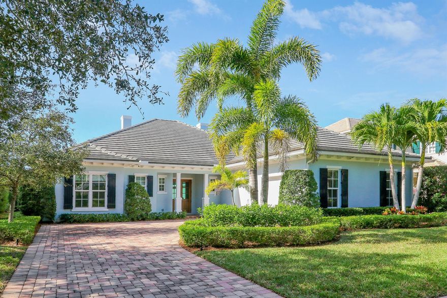Discover refined coastal living in this elegant 2019 CBS residence located in Palm Island Plantation. Backing directly to the Jones' Pier Conservation Area, this home offers unmatched privacy, tranquil views, and lush natural surroundings. The single-story West Indies-inspired design features three bedrooms, three and a half bathrooms, nearly 3,000 square feet of interior living space, and an open-concept layout perfect for both entertaining and everyday comfort. Enjoy soaring ceilings, abundant light, and a chef's kitchen overlooking the pool.