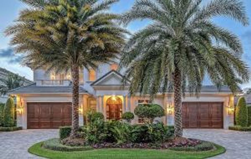 This pristine,5 bedroom,6.2 bath home, situated on a private, lushly landscaped lot, features sophisticated architectural details throughout. The versatile open floor plan is perfect for large scale entertaining or intimate family gatherings. The residence totals 8048 sq.ft.(6197 A/C)with an elevator, impact resistant windows, generator, and a 4 bay garage. The fully equipped kitchen will satisfy the most discerning epicurean. A custom fitted office flows to the handsome club room. A sweeping staircase leads to an upstairs living area and luxe master suite, boasting 2 exquisite spa style baths and 2 ample wardrobe rooms. The second level is completed with 4 ensuite guest rooms and a laundry. Highlights of the external living space include a loggia,open terrace,summer kitchen, spa & pool.