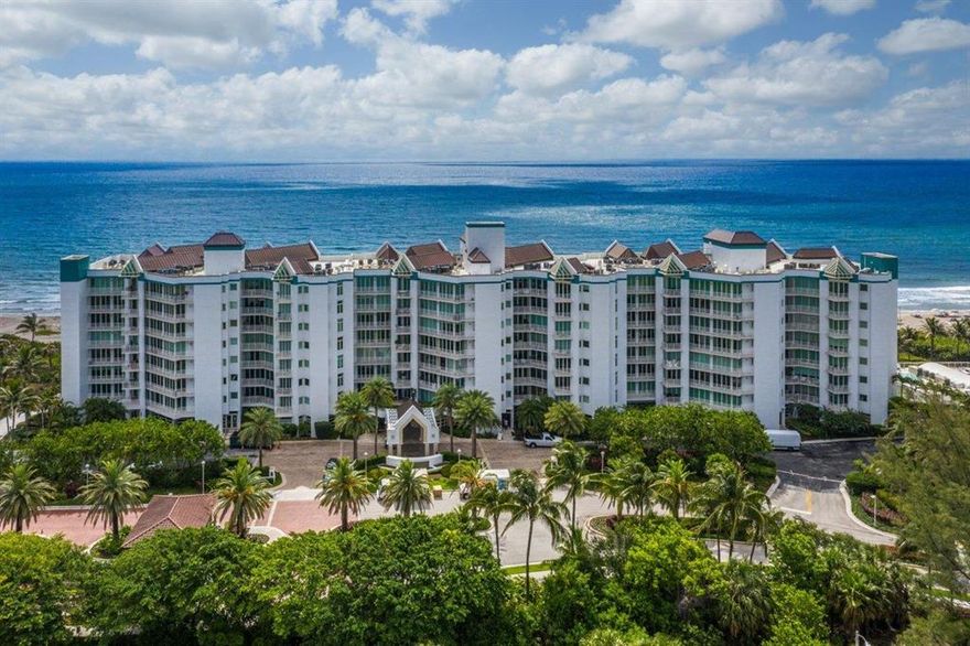 Welcome to your private oceanfront paradise! Situated behind guarded gates on the grounds of the Boca Beach Club, this ultra spacious 5,528 sq' residence has floor to ceiling impact windows overlooking expansive east & west terraces and breathtaking views the Atlantic and Lake Boca. Originally conceived as a 4 bedroom layout with 5 baths, huge open living areas, formal dining, media enclave, renovated kitchen with SubZero & Wolf appliances & indoor grill - all accessed by two private elevator entries. Love the beach, but not sand? Laze oceanside in your private cabana. Presidential Place offers boutique full service luxury living, complete with 24 hr security, valet, concierge and on-site management just minutes away from downtown Boca!